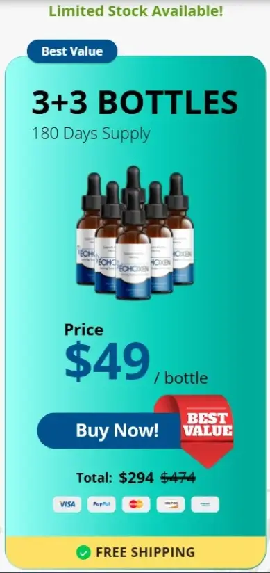EchoXen six bottle premium bundle offer